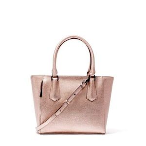 Dagne Dover Signature Tiny Tote in Rose Gold